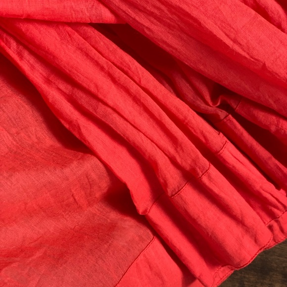 Red Indian Cotton Dancing Swirl Cocktail Dress - Picture 10 of 10